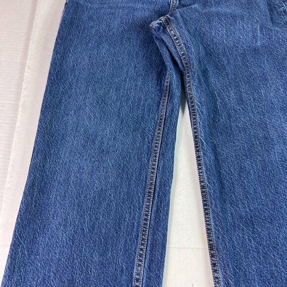 Abercrombie Fitch Jeans Women's 26x28* Loose High Rise Dark Blue Denim Tag 24S - Picture 4 of 16